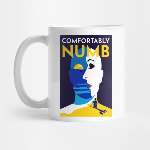 Comfortably Numb Colorful Flat Pink Floyd by TKsuited